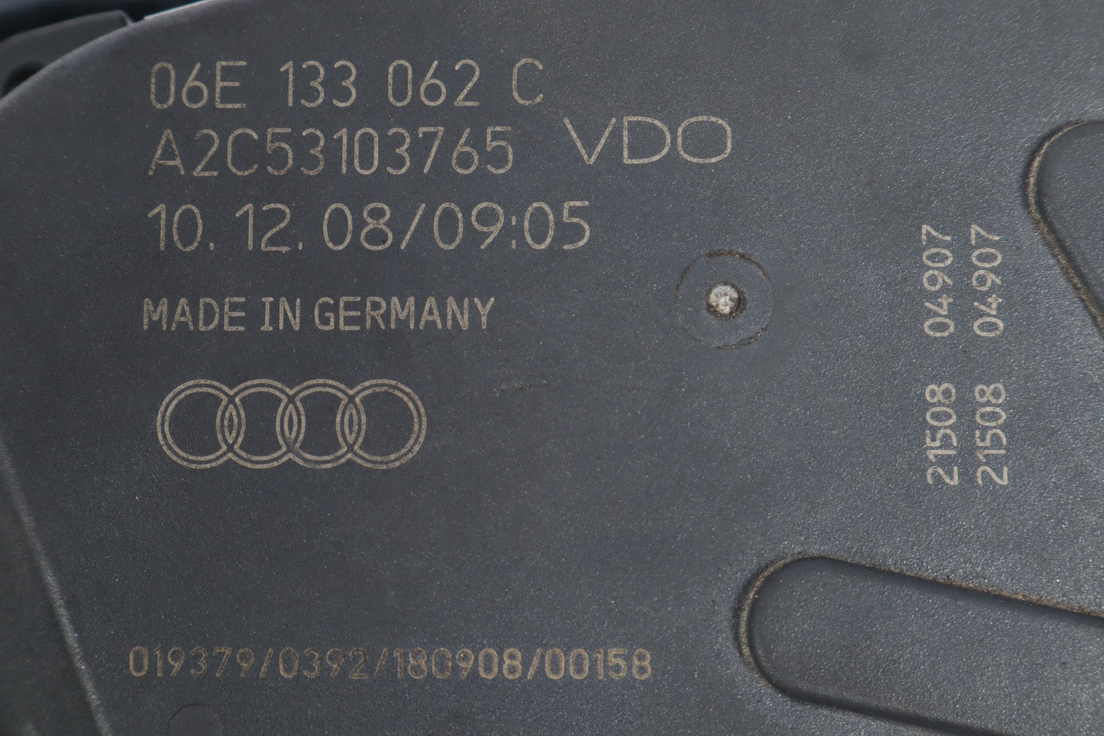 2009-2017 AUDI A4 THROTTLE VALVE BODY 06E-133-062-C OEM