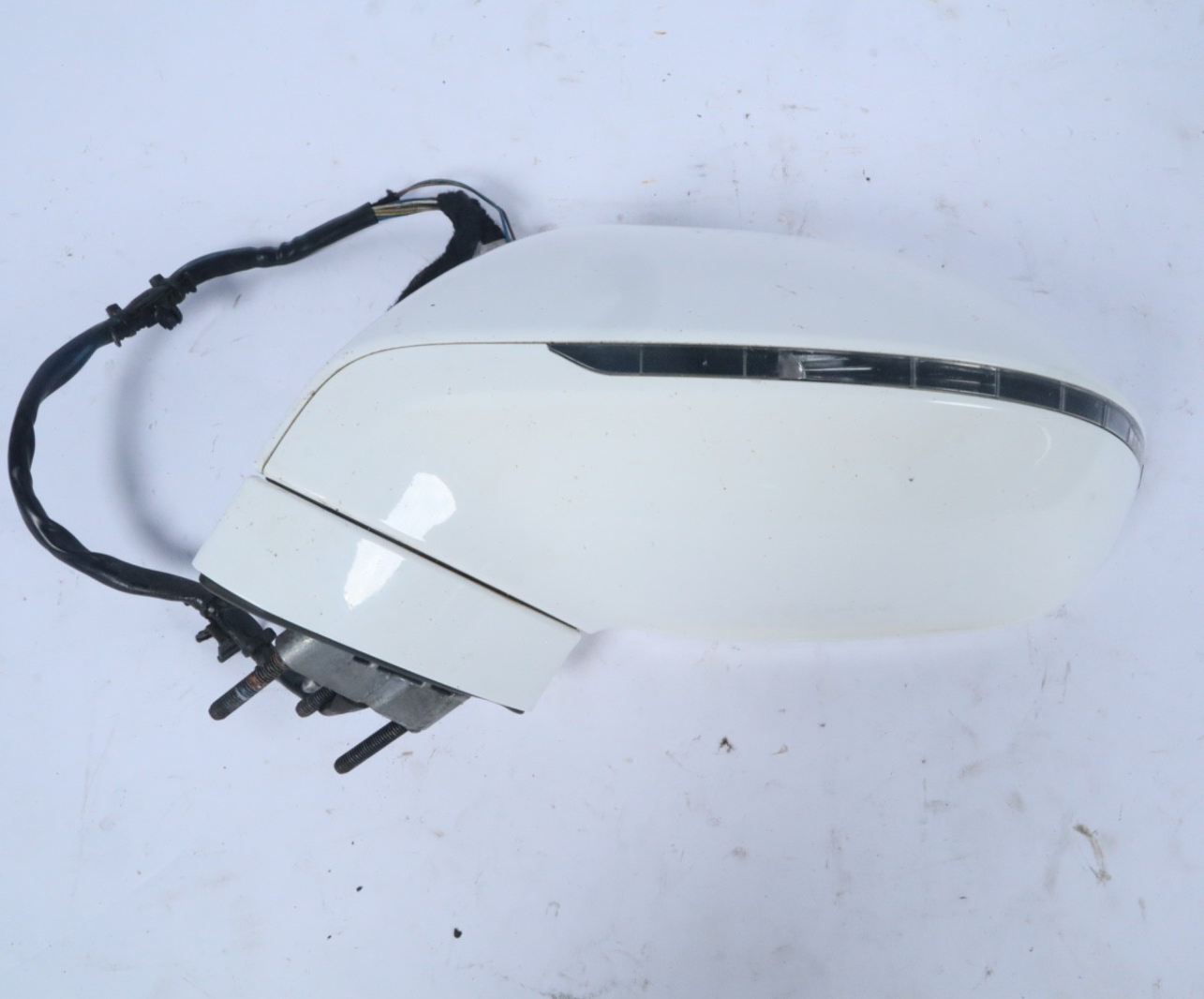 2012-2018 AUDI A7 S7 LEFT DRIVER SIDE VIEW DOOR MIRROR WHITE OEM