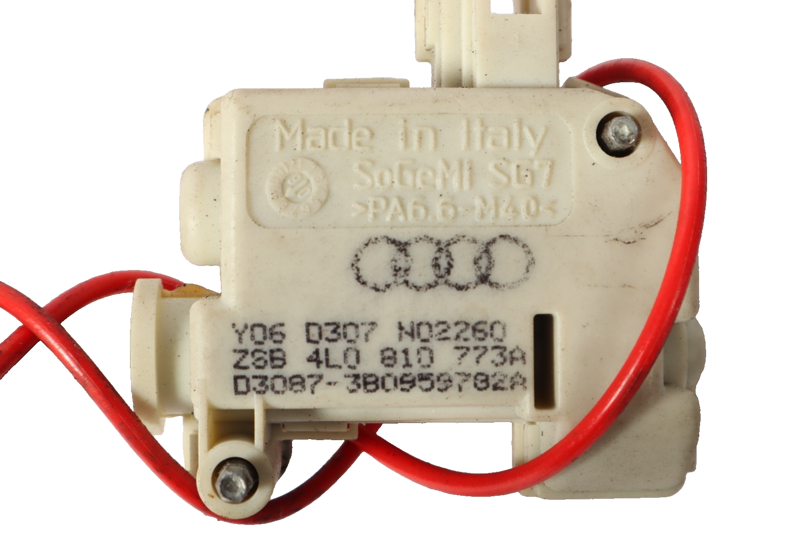 05-15 Audi Q7 4L Gas Fuel Cap Flap Release Motor 4L0810773A OEM