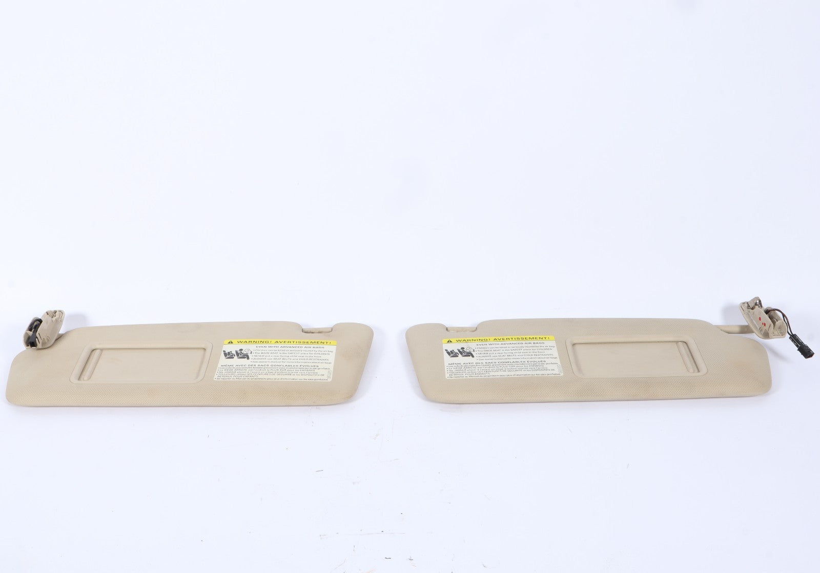 2011-2014 AUDI Q5 SUNVISOR SUN VISOR SHADE RIGHT & LEFT PAIR SET W/MIRROR OEM