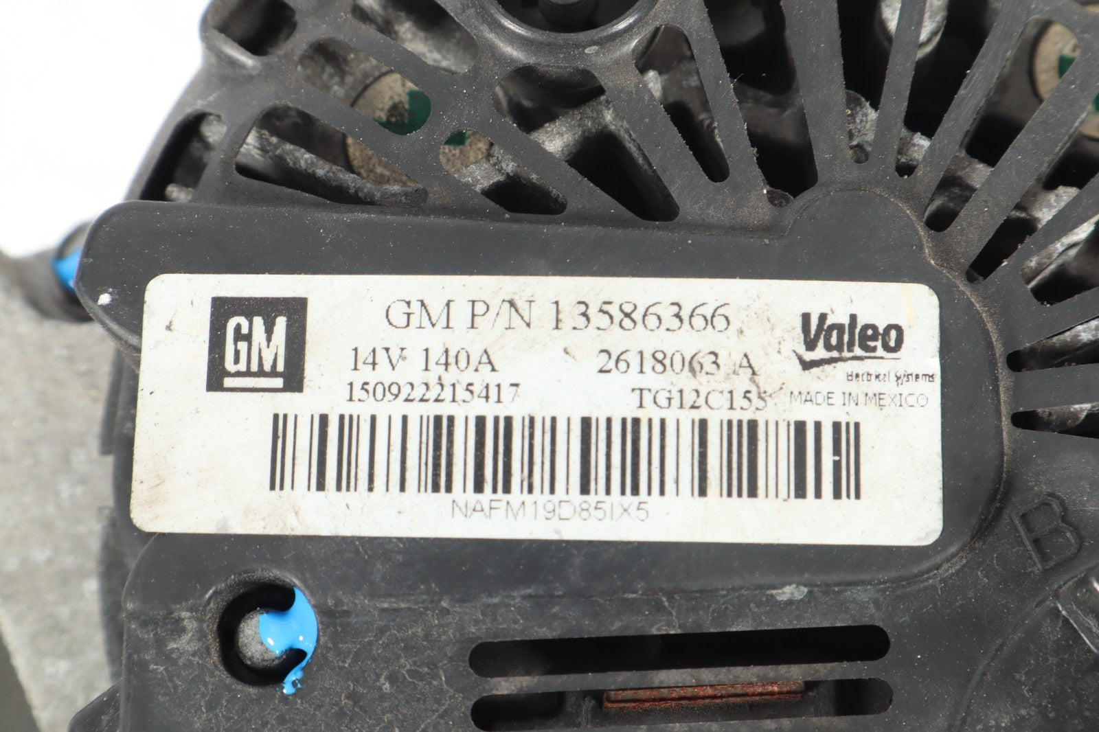 2016-2019 BUICK CASCADA ALTERNATOR ASSEMBLY OEM 13586366