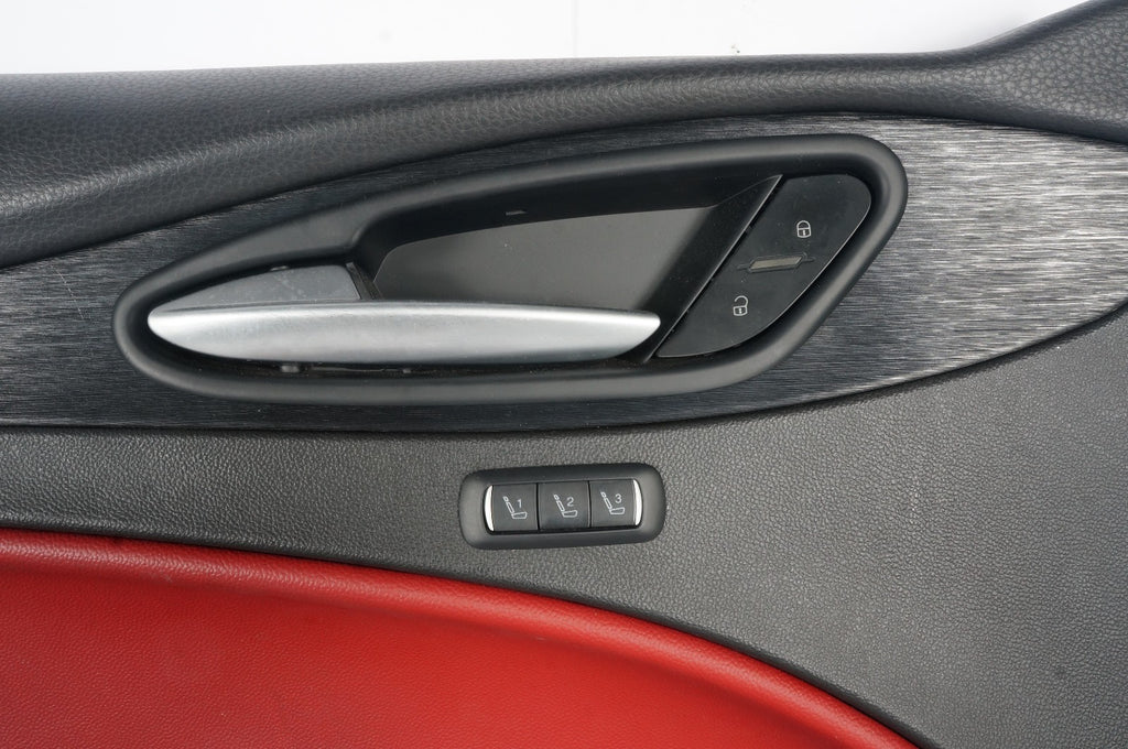 2020 - 2021 ALFA ROMEO STELVIO FRONT LEFT DOOR TRIM PANEL OEM 01561154380 RED