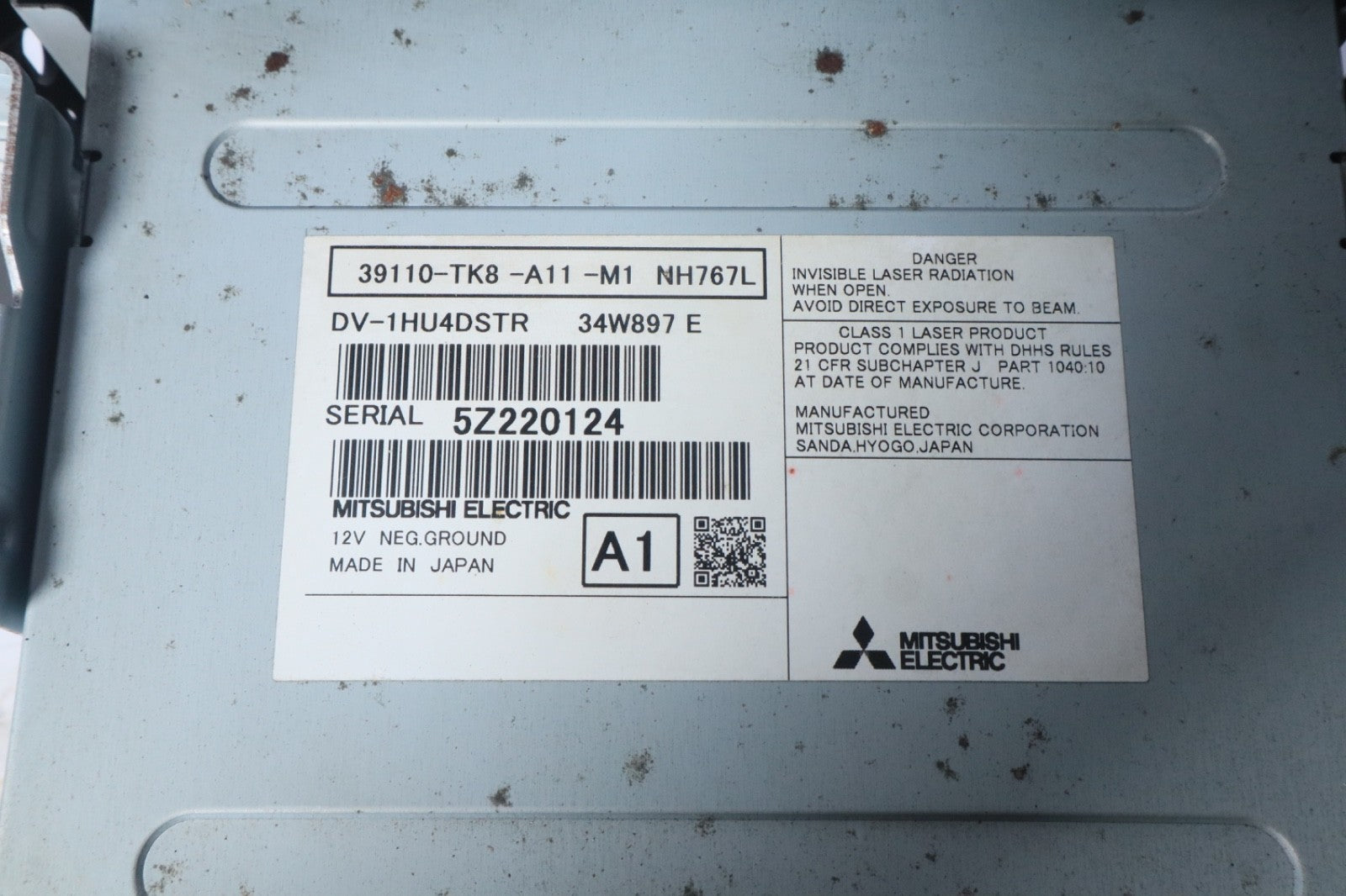 2014-2017 Honda Odyssey Dvd Player Unit 39110-TK8-A11-M1