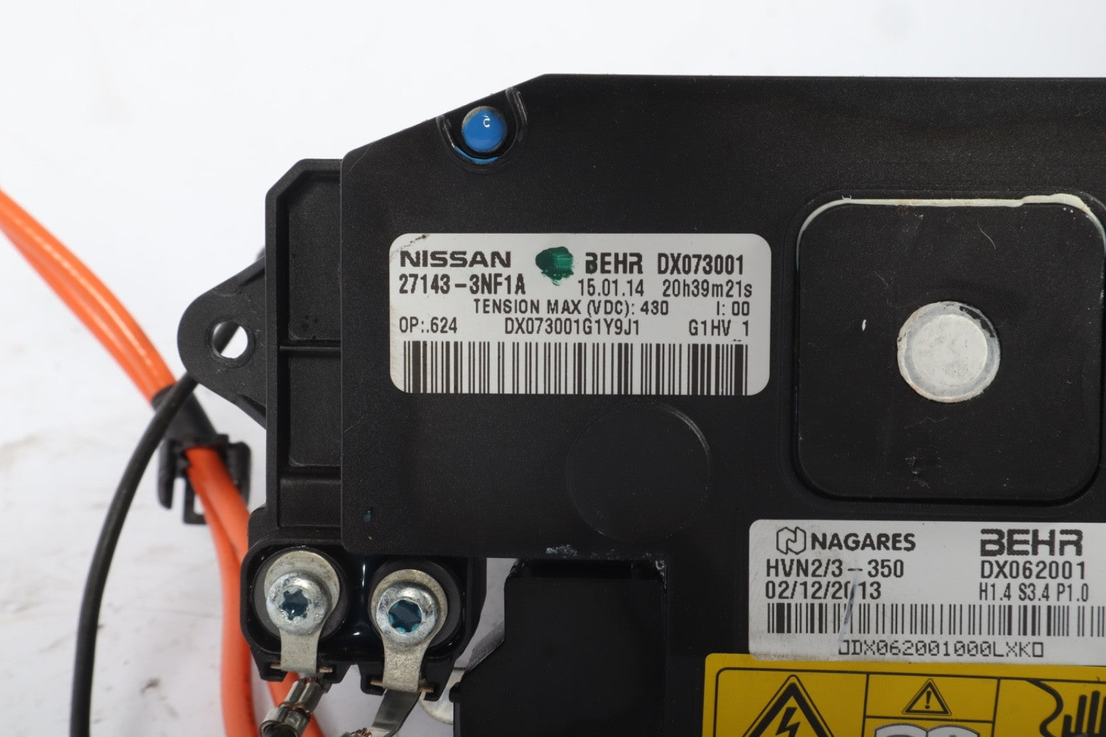2013-2016 NISSAN LEAF PTC  HEATER UNIT 271433NF1A OEM