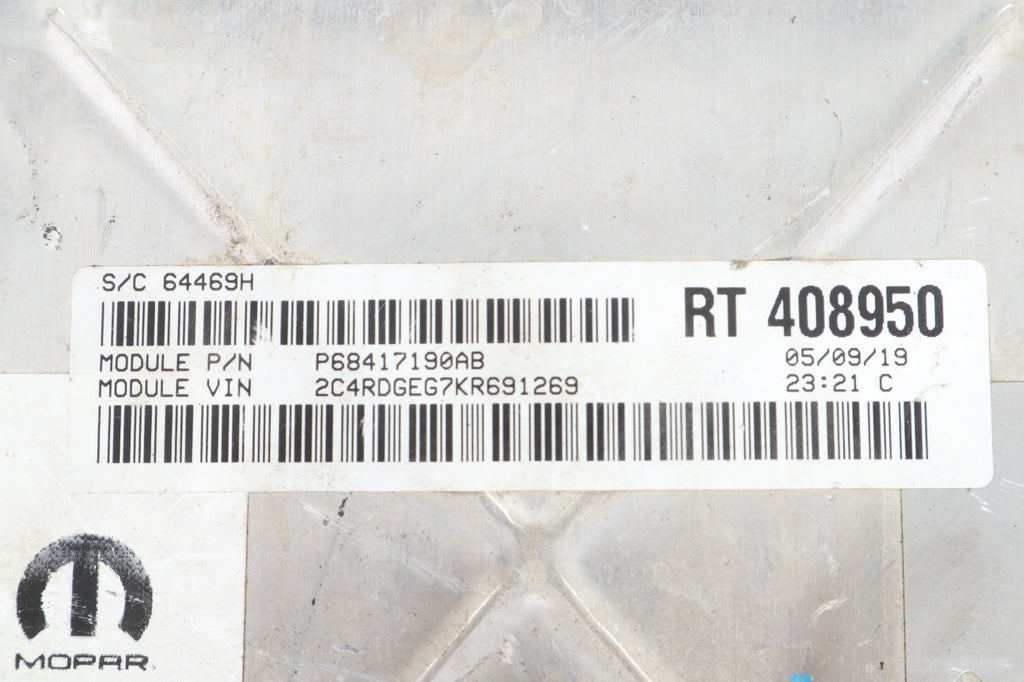 2016-2018 DODGE CARAVAN 3.6L ENGINE CONTROL MODULE ECU ECM PCM OEM P68243295AB