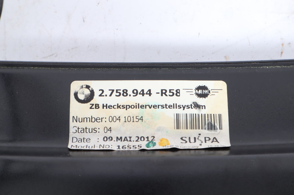 2011-2015 MINI COOPER R59 ROADSTER S SD ONE TAILGATE SPOILER OEM
