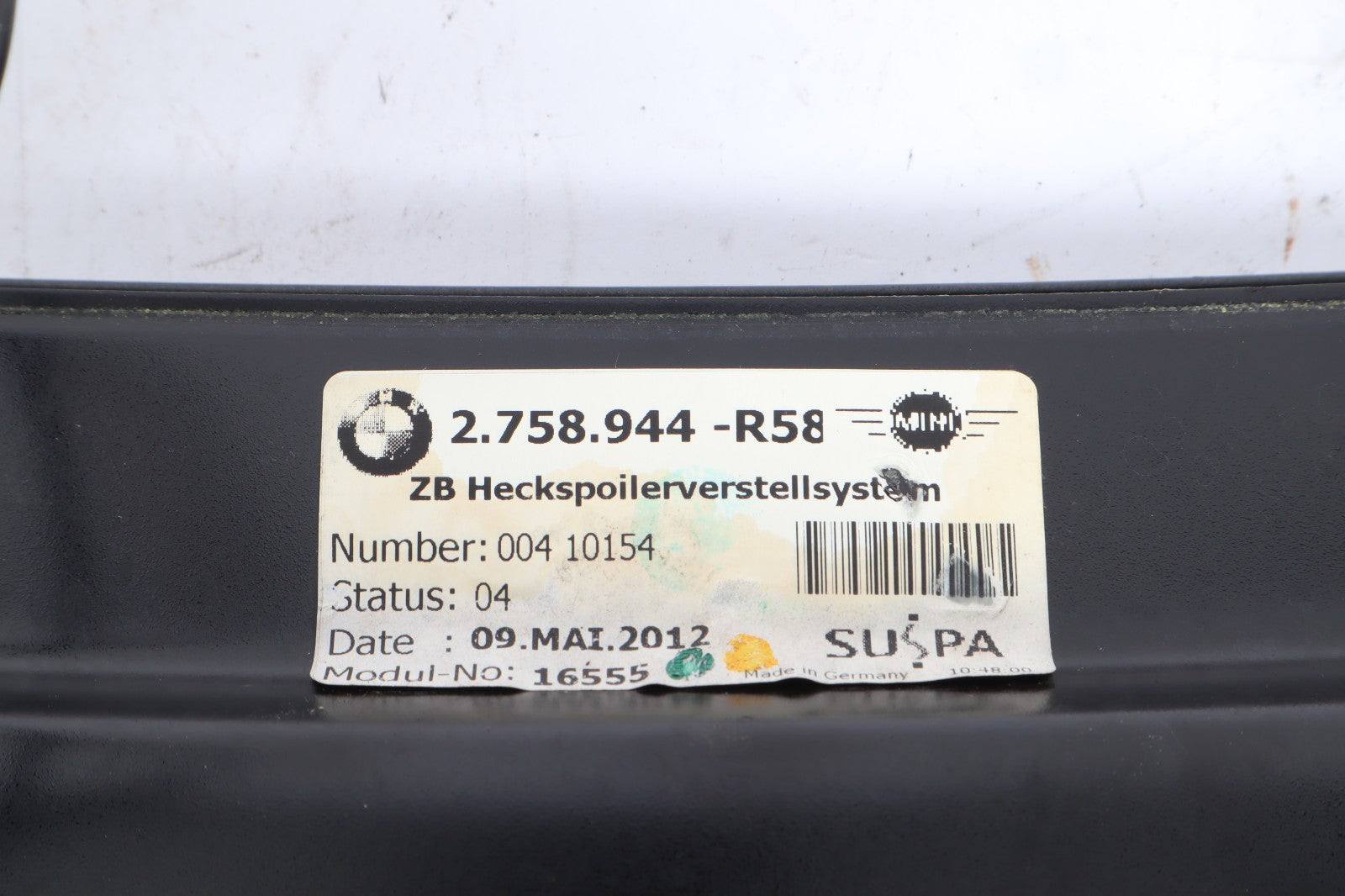 2011-2015 MINI COOPER R59 ROADSTER S SD ONE TAILGATE SPOILER OEM