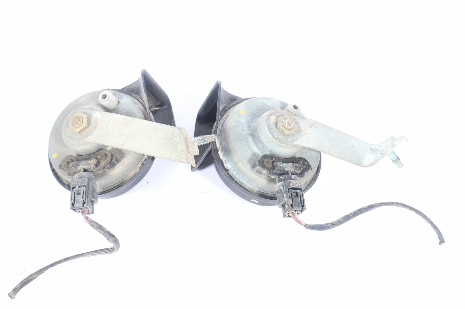 2007-2010  BMW X3 LEFT RIGHT HIGH LOW NOTE TONE HORN SIGNAL SET ALARM SIREN OEM