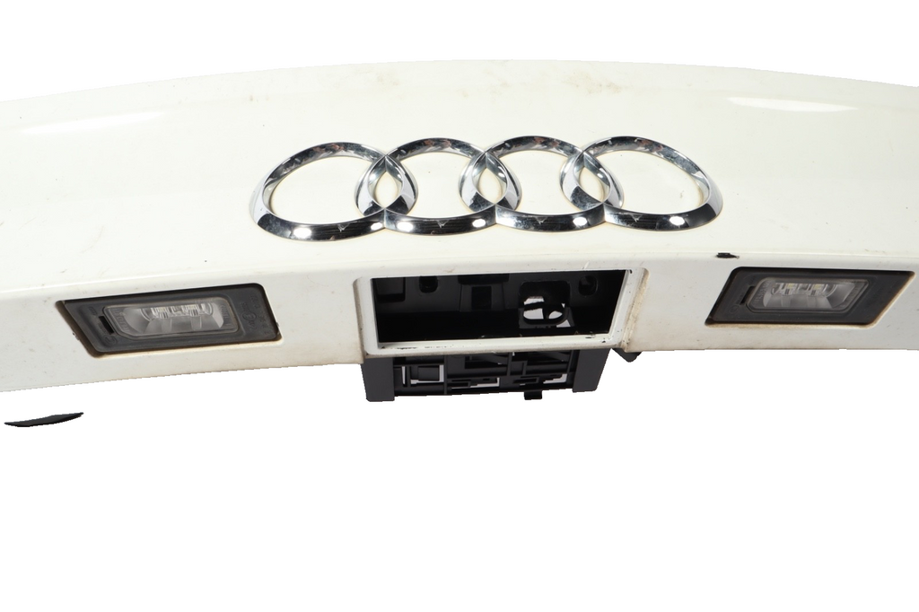 13-17 Audi A7 Quattro S7 Rear Trunk Lid Panel Spoiler Mount White 4G8827086 OEM
