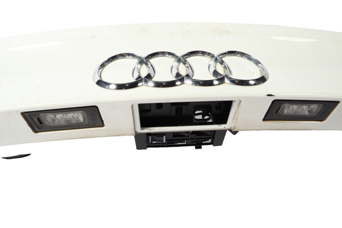 13-17 Audi A7 Quattro S7 Rear Trunk Lid Panel Spoiler Mount White 4G8827086 OEM