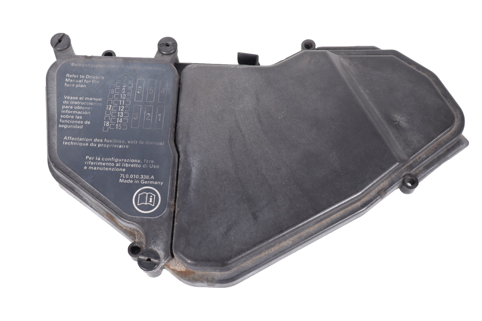 2003-2018 PORSCHE CAYENNE AUDI Q7 VW ENGINE BAY FUSE BOX COVER OEM 7L0937576B