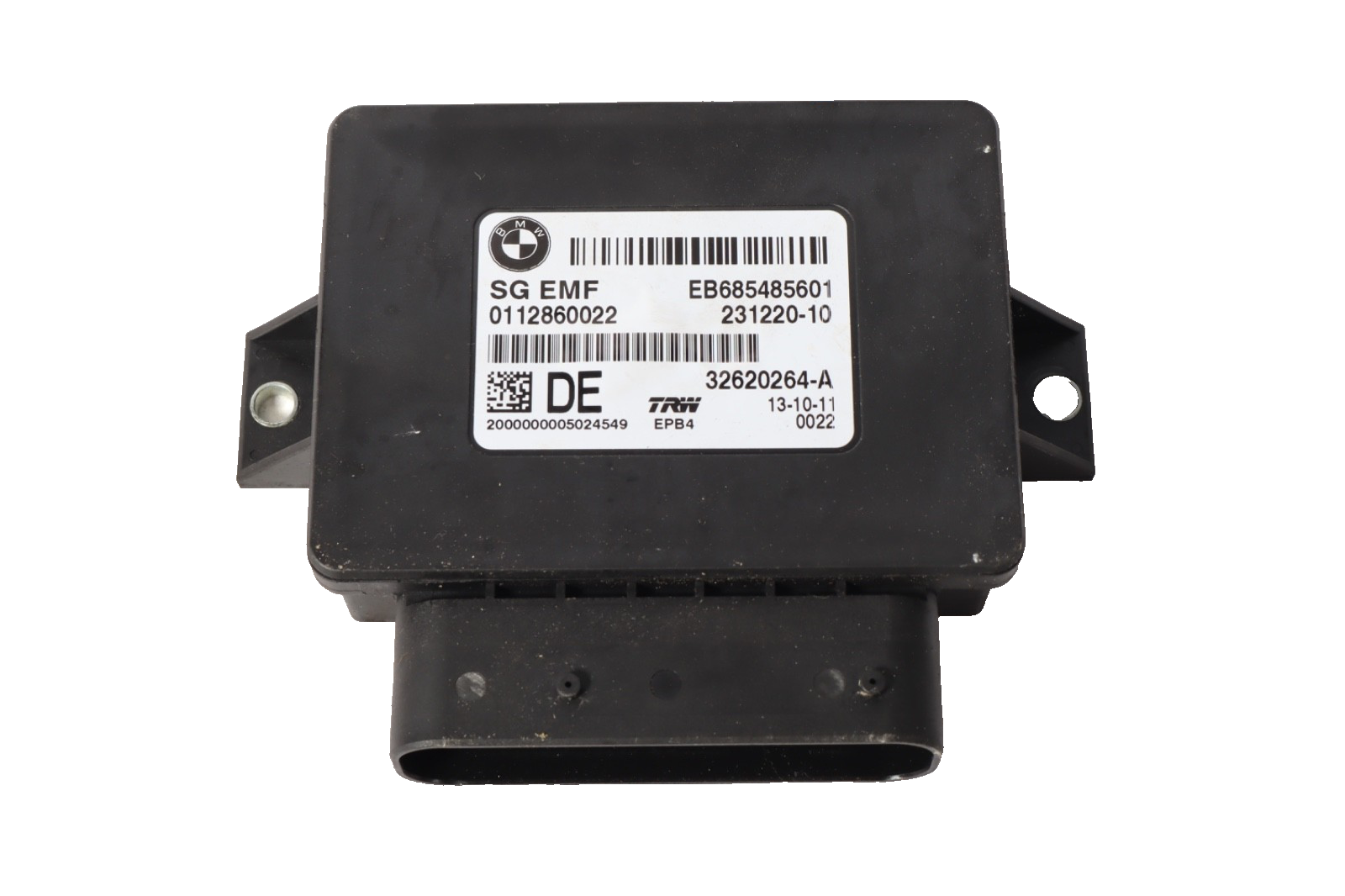 2012 BMW 650i F12 Rear Parking Brake Control Module OEM EB685485601