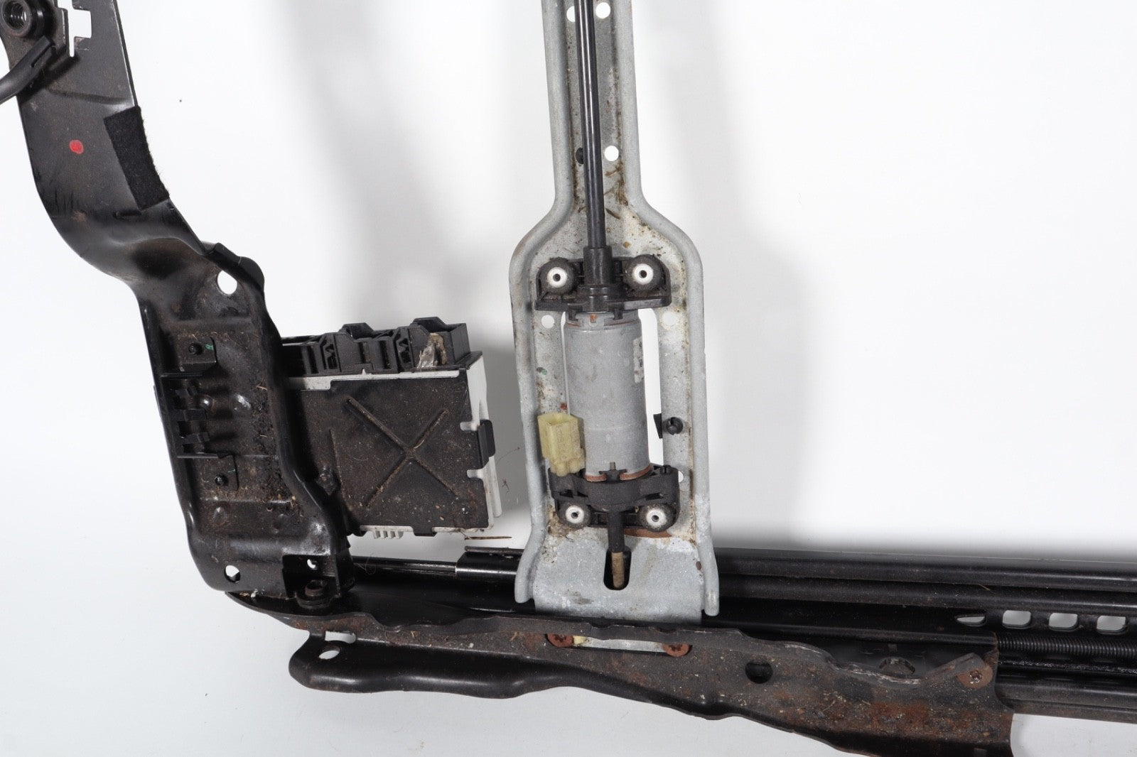 2012-2018 BMW 650i 640i F13 FRONT LEFT SIDE SEAT LOWER TRACK FRAME & MOTORS OEM