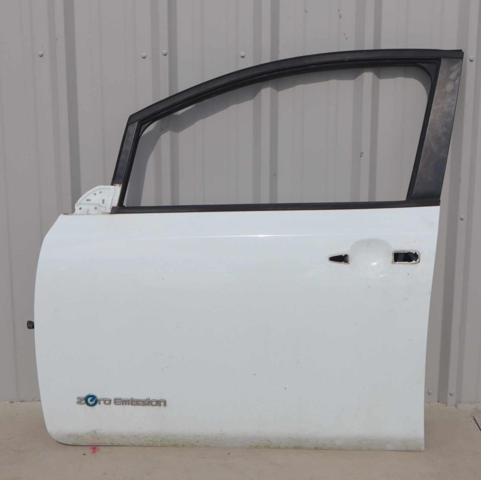 2013-2024 NISSAN LEAF Front Left Door Passenger Side Pearl Whtie Shell Only