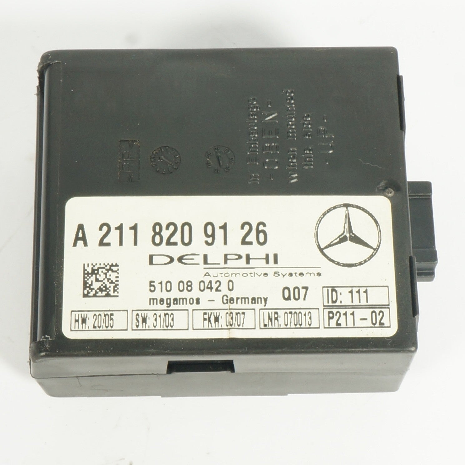 Mercedes R171 SLK280 CLK350 E320 C230 Anti Theft Alarm Module 2118209126 OEM