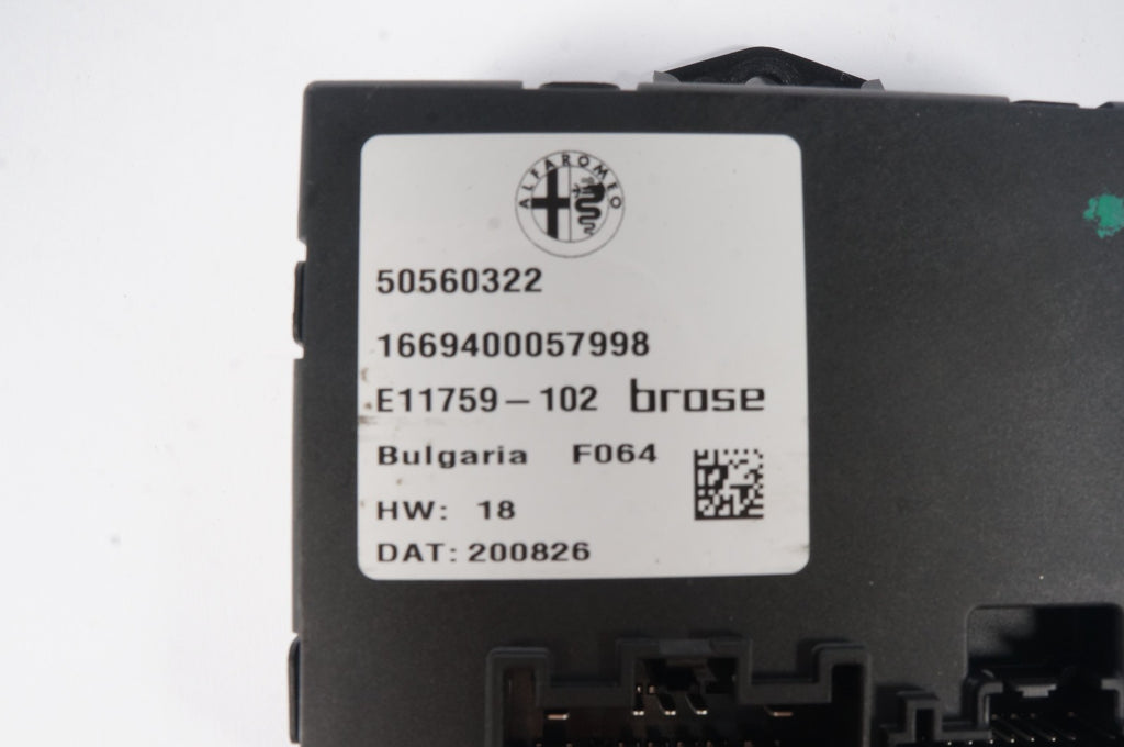 2018 - 2025 ALFA ROMEO STELVIO REAR POWER LIFTGATE CONTROL MODULE OEM 50560322