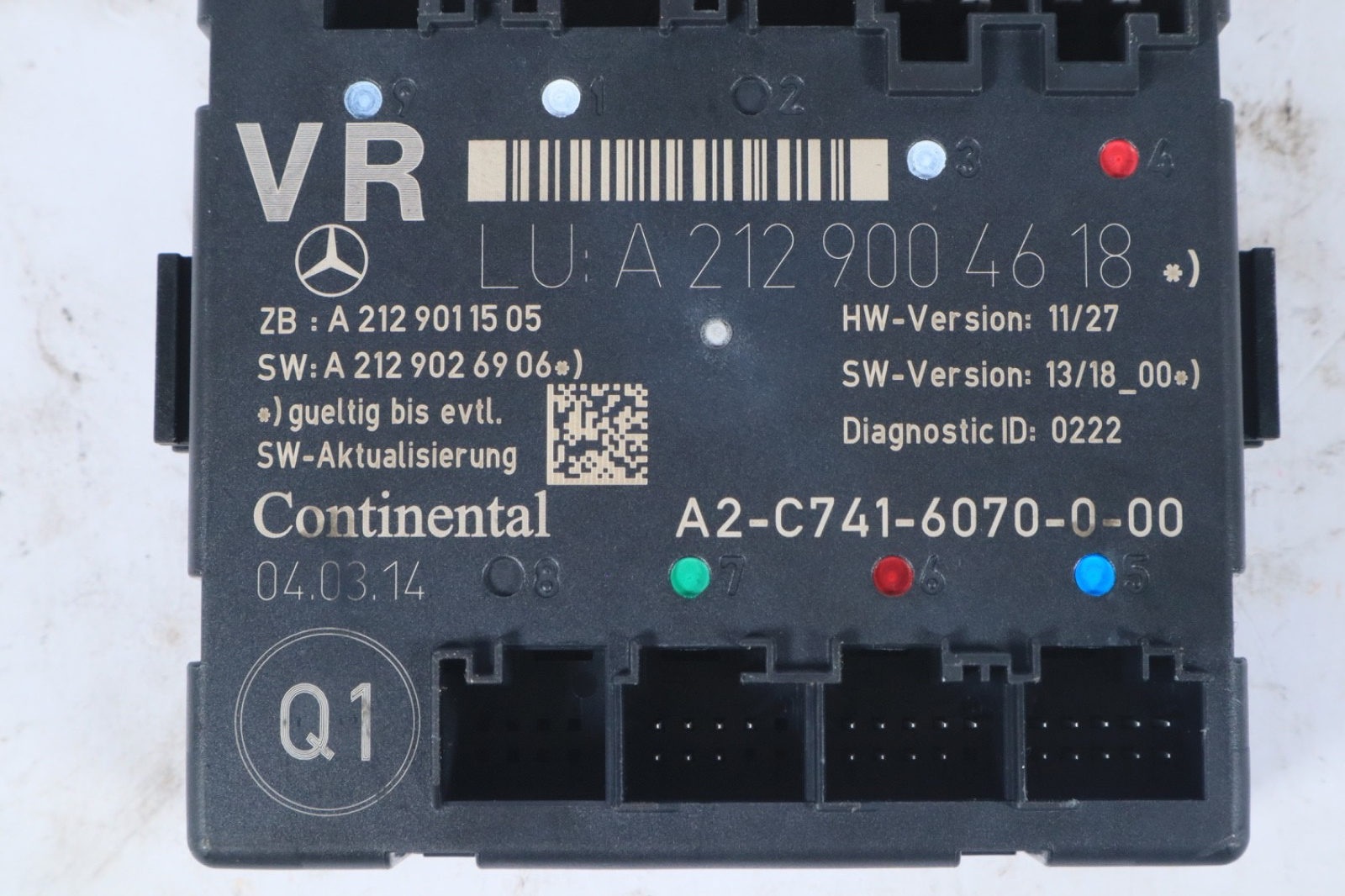 08-18 Mercedes W207 E350 SLK250 Front Right Side Door Control Module OEM
