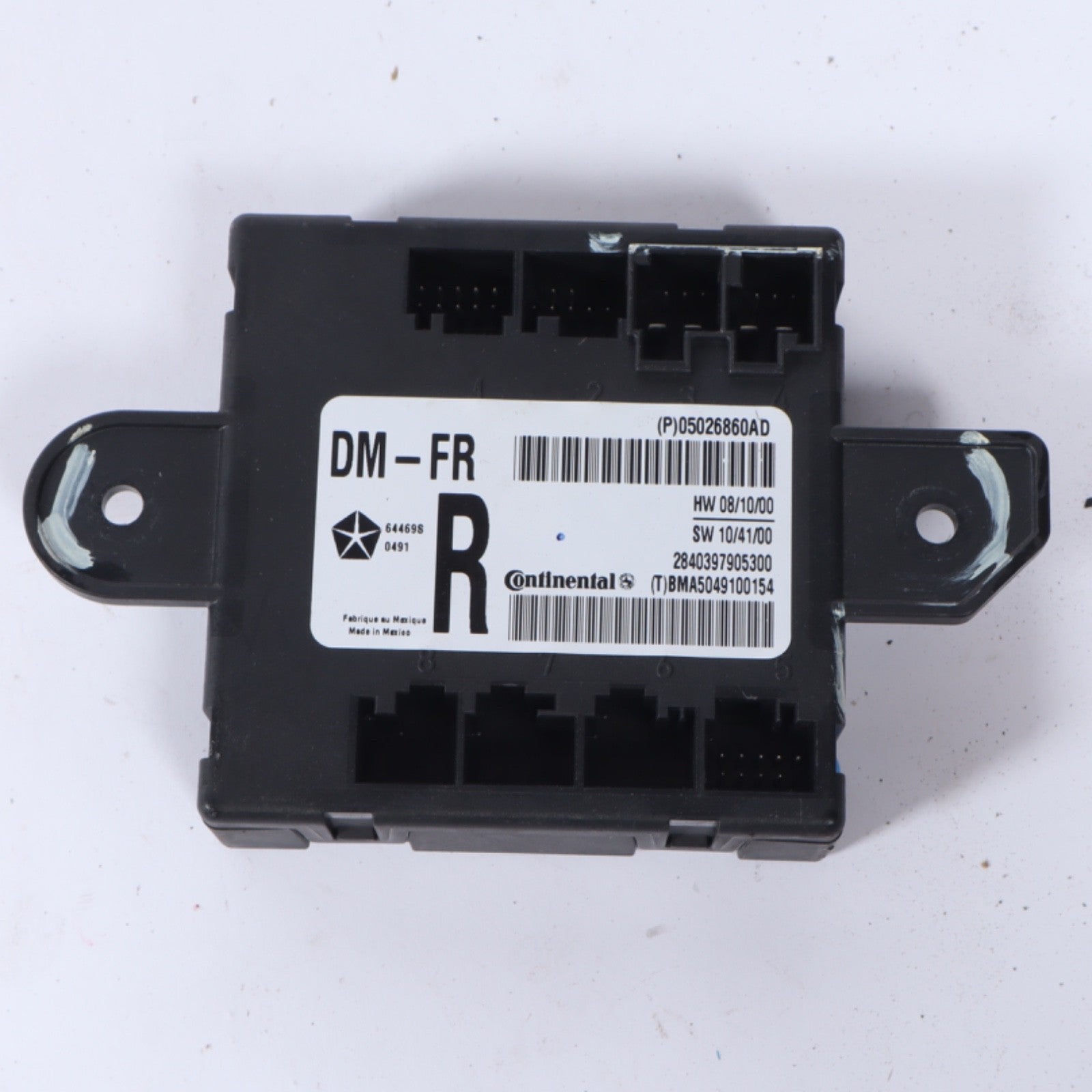 08-16 CHRYSLER TOWN & COUNTRY PASSENGER SIDE FRONT DOOR MODULE 05026860AD OEM