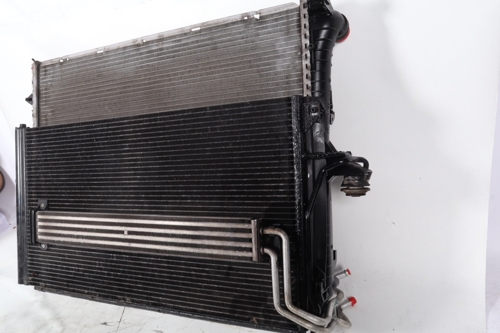 2003 - 2010 Porsche Cayenne Radiator Condenser Power Steering Cooler OEM