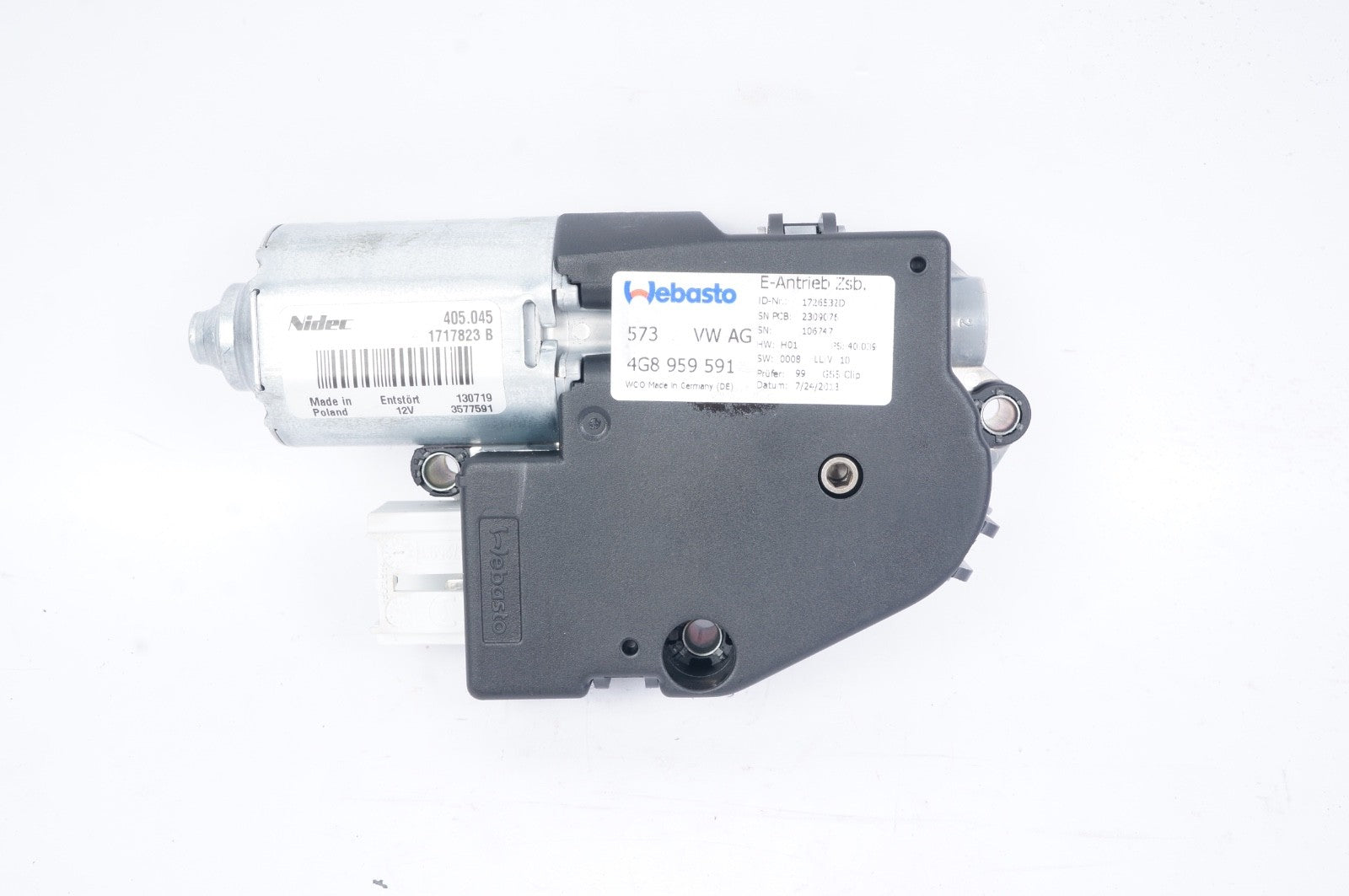 2012-2018 OEM Audi A6 A7 S6 S7 RS7 Power Sunroof Drive Motor Actuator