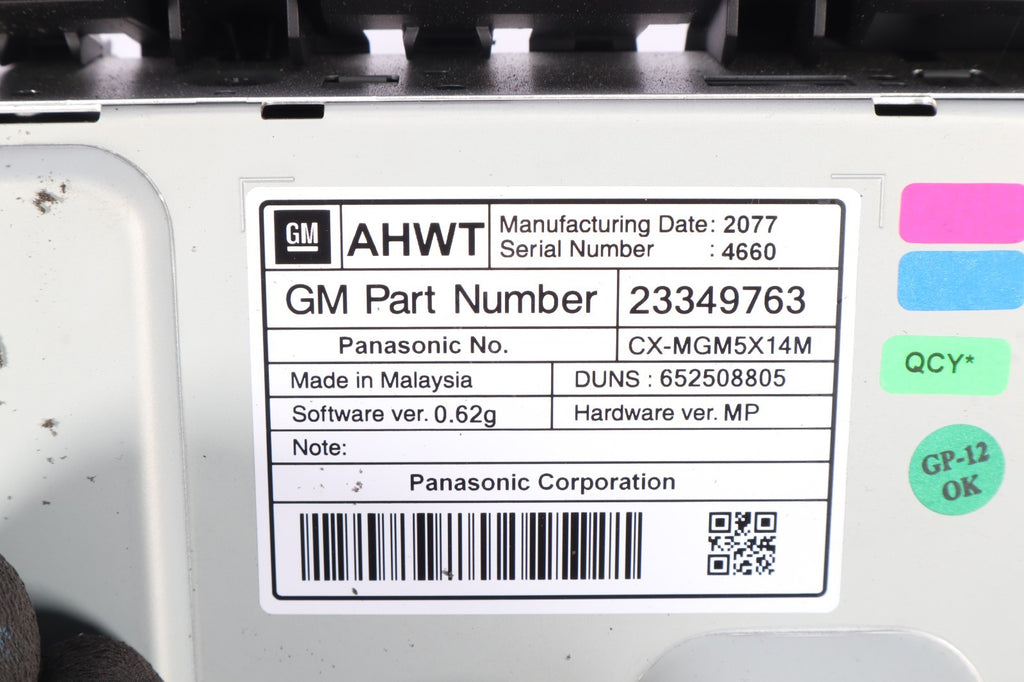 2016–2019 Buick Cascada Multimedia Display Screen w/ Controls OEM 23349763