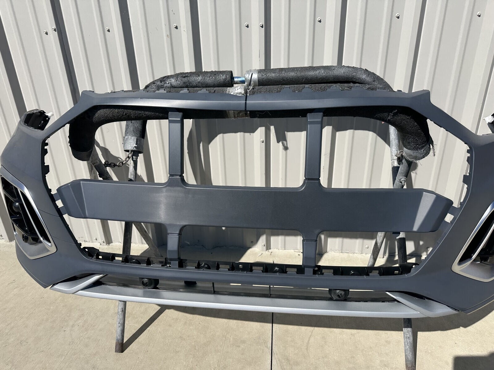 For 2022 Audi Q5 SQ5 S-Line Front Bumper Cover W/Side Grilles