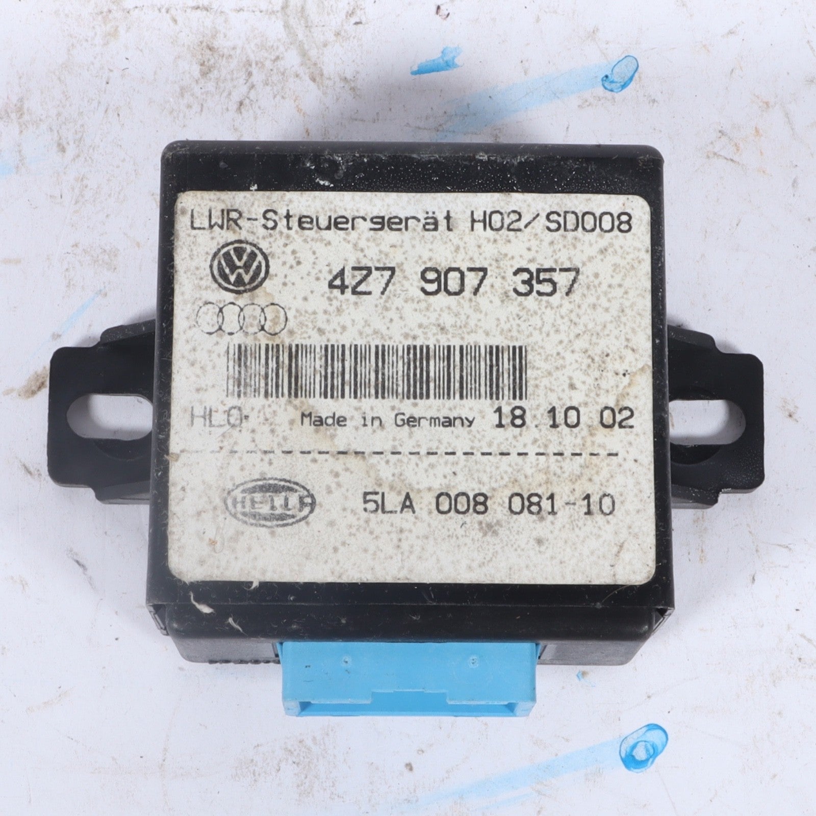 2002-2005 AUDI A4 S4 A6 HEADLIGHT RANGE CONTROL MODULE OEM 4Z7907357