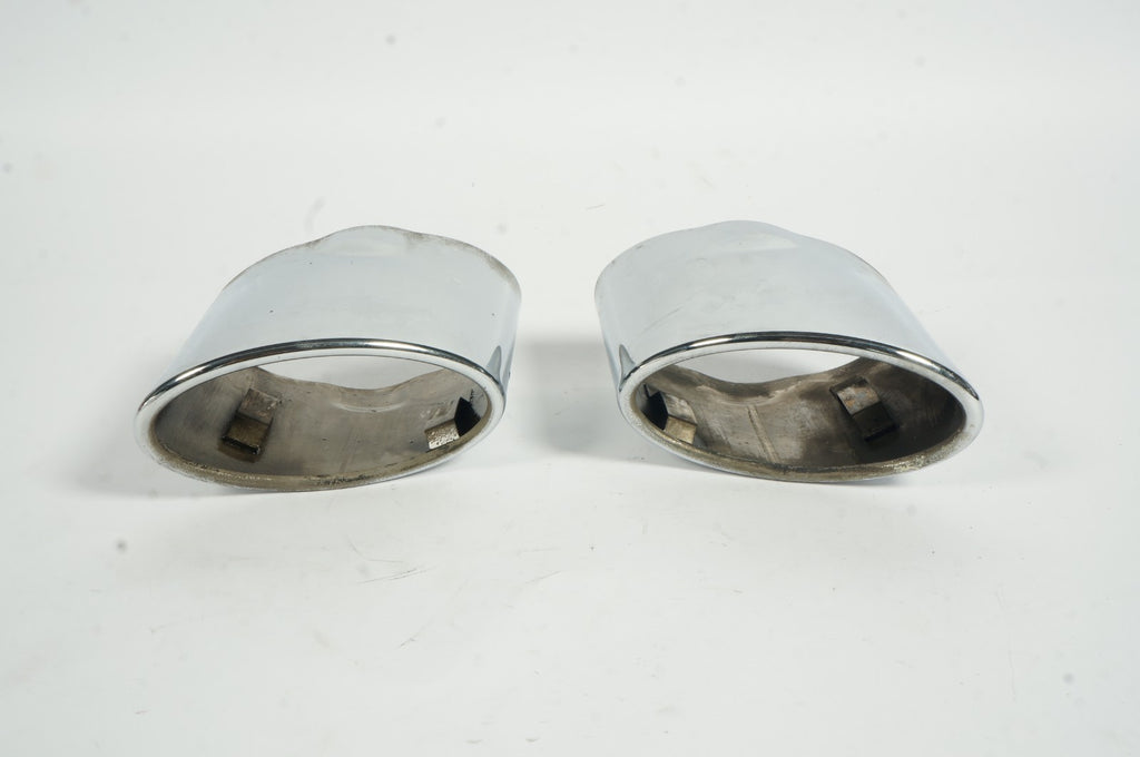 2005-2011 MERCEDES SLK280 SLK350 REAR LEFT & RIGHT EXHAUST TIPS CHROME PAIR USED