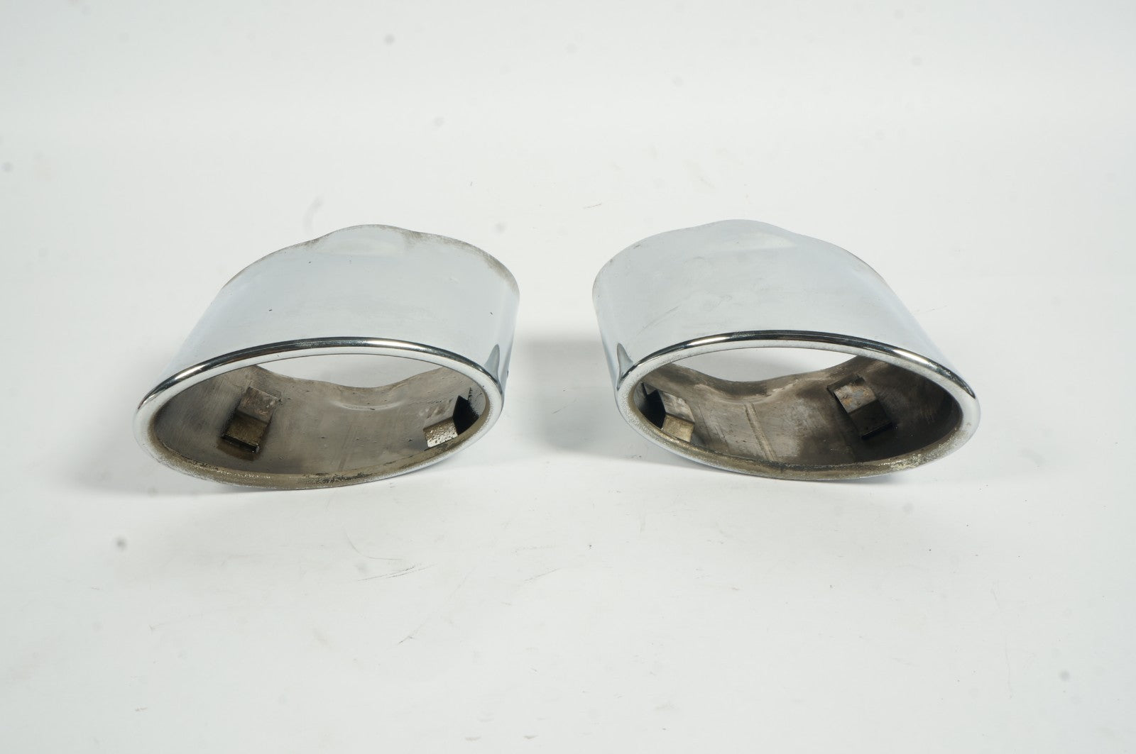 2005-2011 MERCEDES SLK280 SLK350 REAR LEFT & RIGHT EXHAUST TIPS CHROME PAIR USED