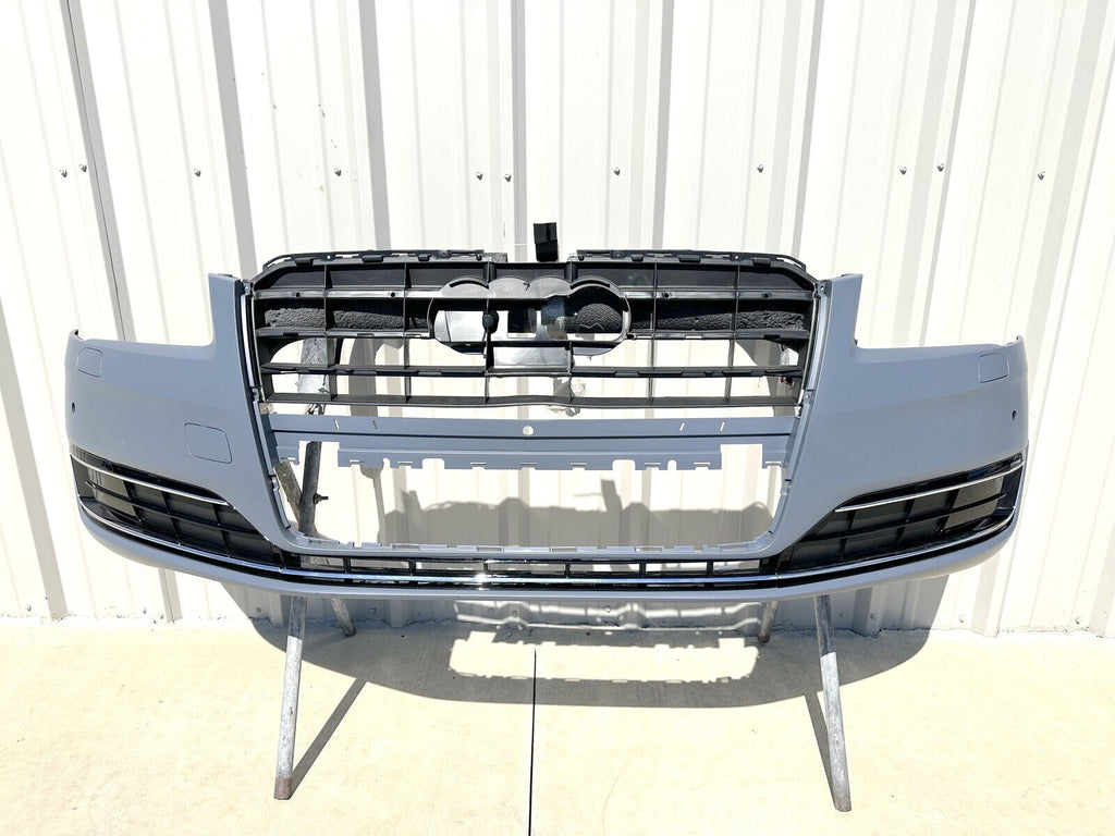 For 2015 - 2018 Audi A8 Front Bumper Cover With Side Grilles
