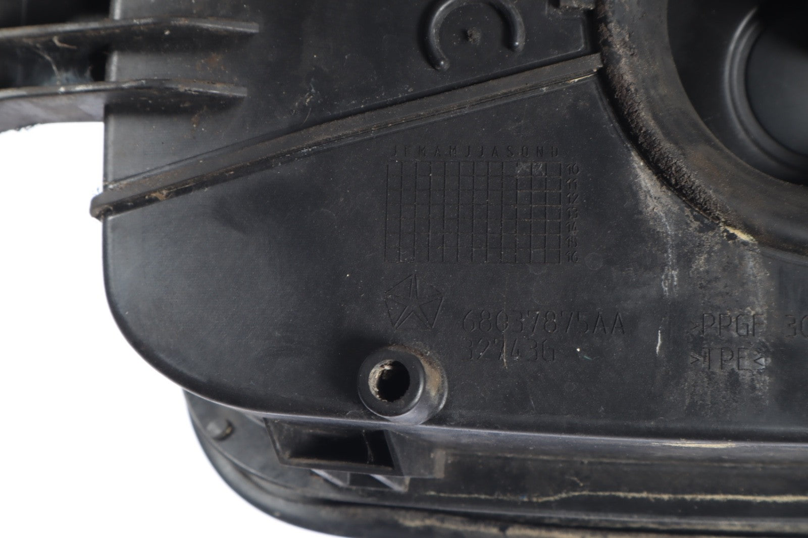 2011-2019 DODGE CHARGER FUEL GAS FILLER CAP HOUSING OEM 68037875AA