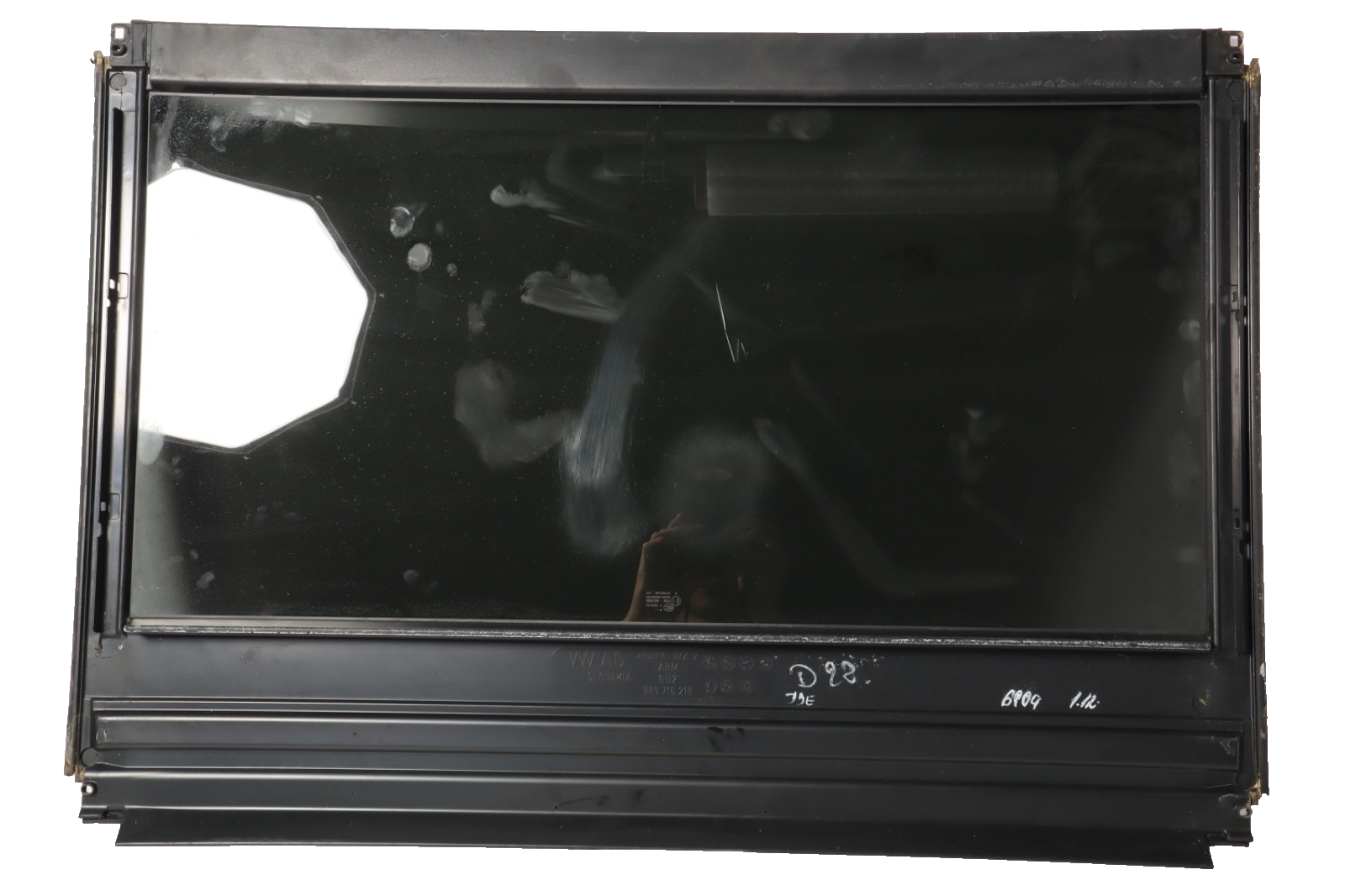 07-09 AUDI 4L Q7 UPPER CENTER SUNROOF GLASS PANEL 989716210 OEM