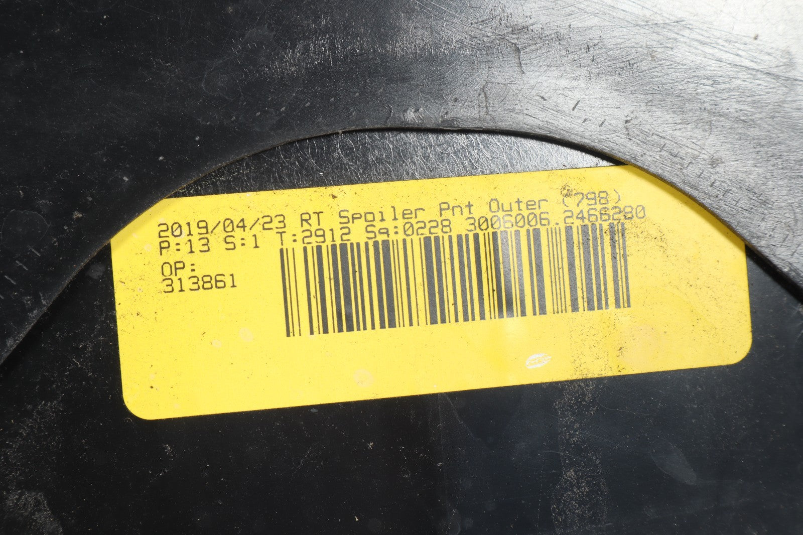 2011-2020 DODGE GRAND CARAVAN TOWN & COUNTRY REAR TAILGATE SPOILER OEM