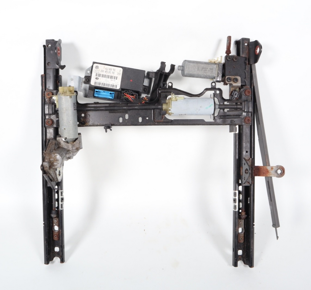 2007-2015 AUDI Q7 FRONT LEFT DRIVER SIDE SEAT TRACK RAIL W/ MOTOR SET OEM