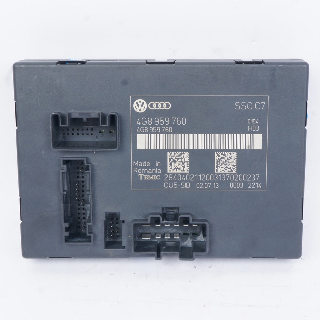 2012-2018 Audi A6 A7 S6 S7 Front Seat Control Module Left Side 4G8-959-760-A OEM