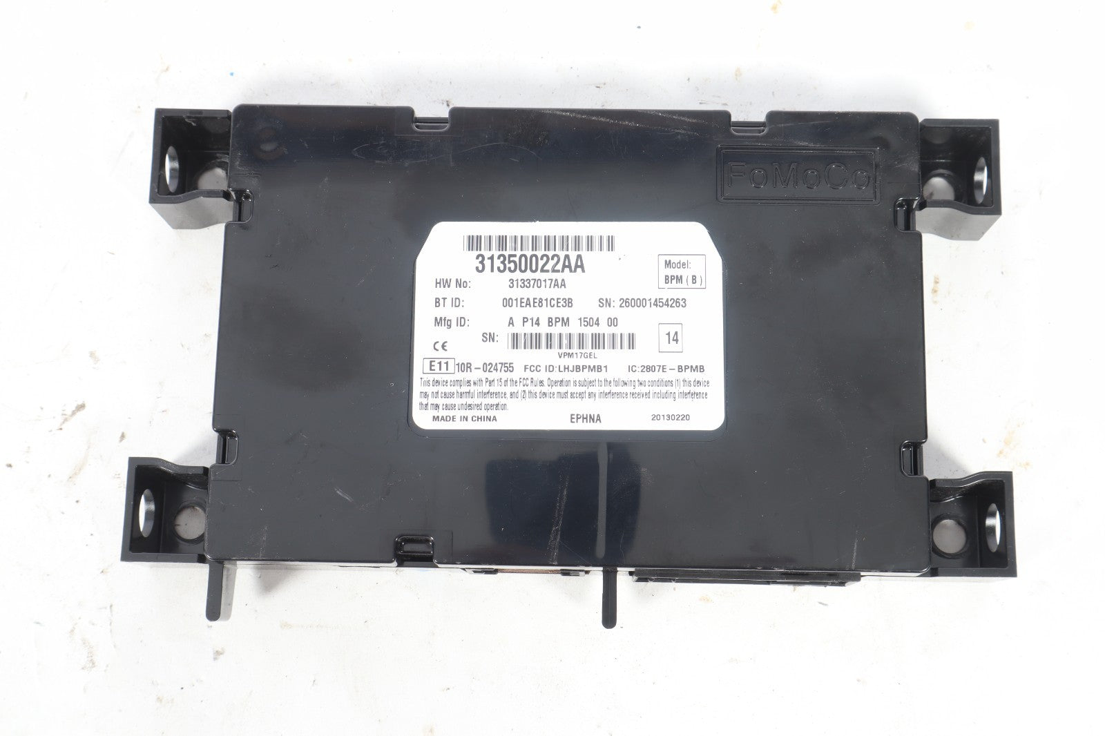 2011-2013 VOLVO C70 TELEPHONE CONTROL MODULE OEM 31350022AA