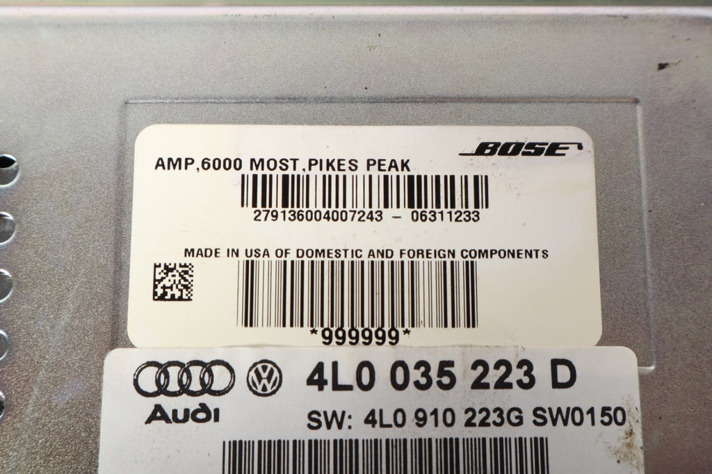 2007-2009 Audi Q7 Bose Premium Radio Amplifier Audio Module Amp 4L0035223D