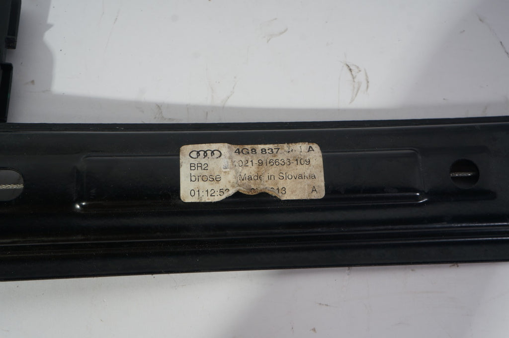 12-18 Audi A7 Quattro Rear Right Passenger Door Window Regulator w/ Motor Oem