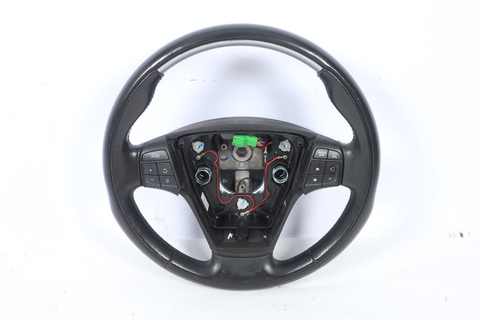 2005-2013 VOLVO S40 V50 C30 C70 T5 LEATHER PERFORATED STEERING WHEEL OEM