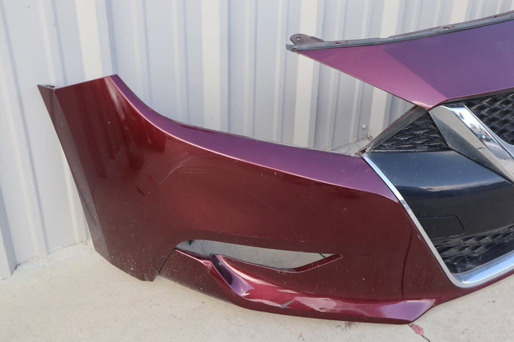 2016-2018 NISSAN MAXIMA FRONT BUMPER COVER PANEL W GRILLE OEM 620224RA0H