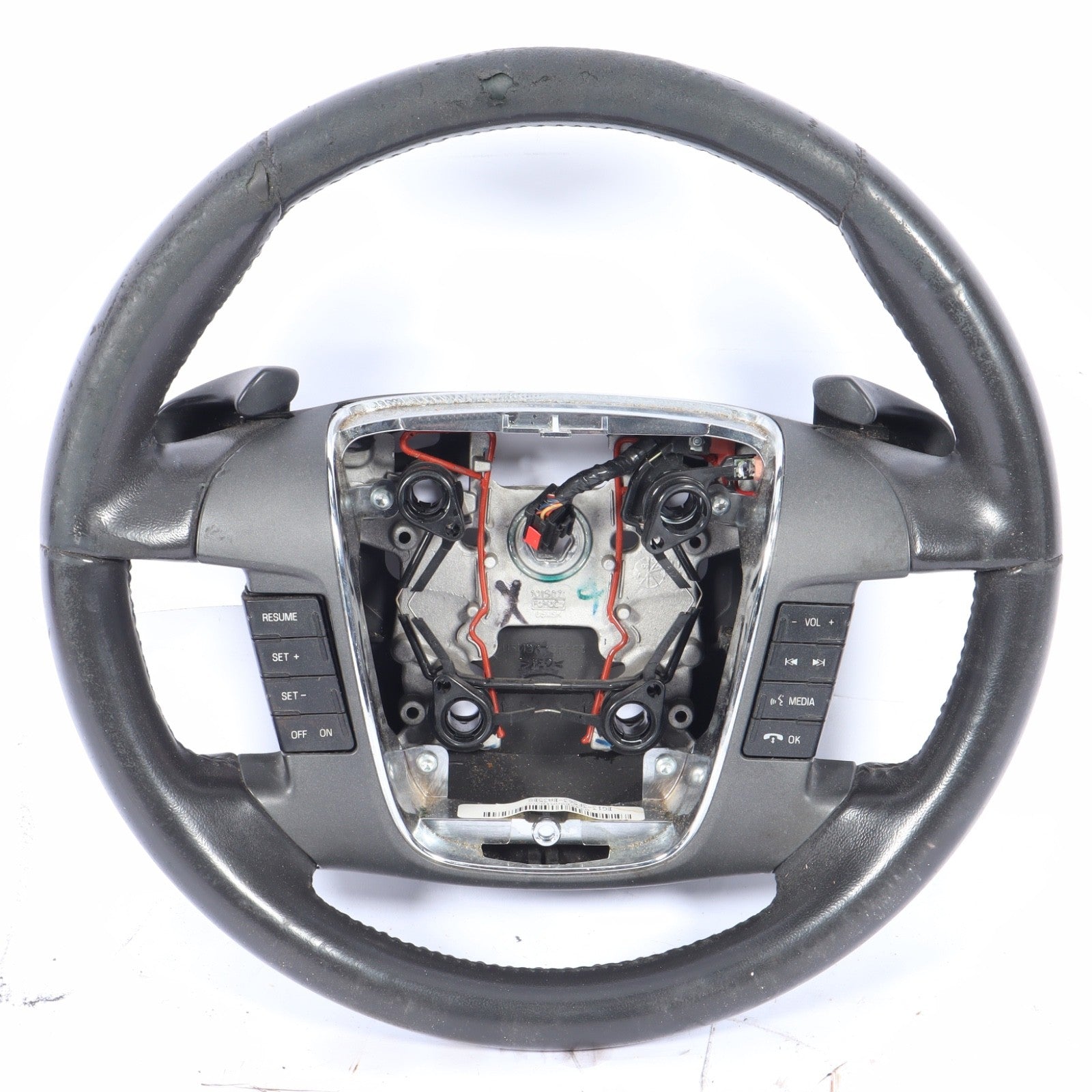 2010-2012 FORD TAURUS STEERING WHEEL LEATHER RADIO CRUISE CONTROL OEM