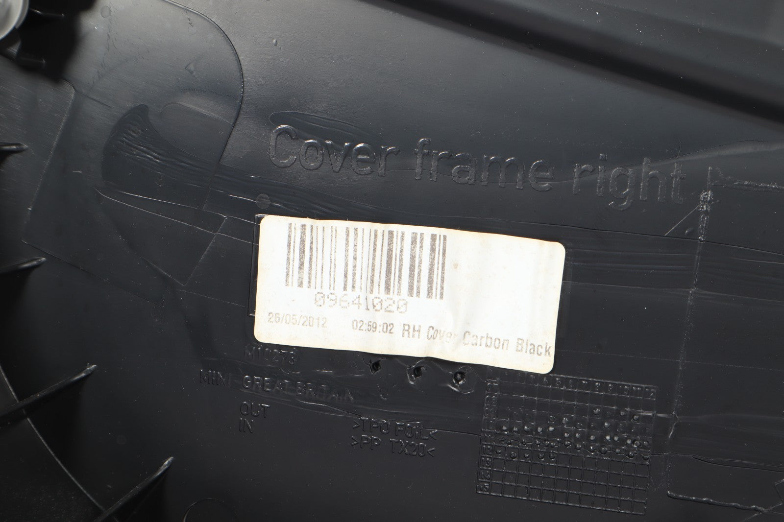 2010 - 2013 MINI COOPER S R56 FRONT RIGHT SIDE DOOR PANEL OEM 09641020