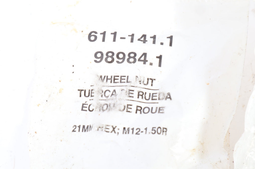 Dorman 611-141.1 /611-141 Wheel Nut 21MM Hex; M12-1.50R 989841.1 NOS