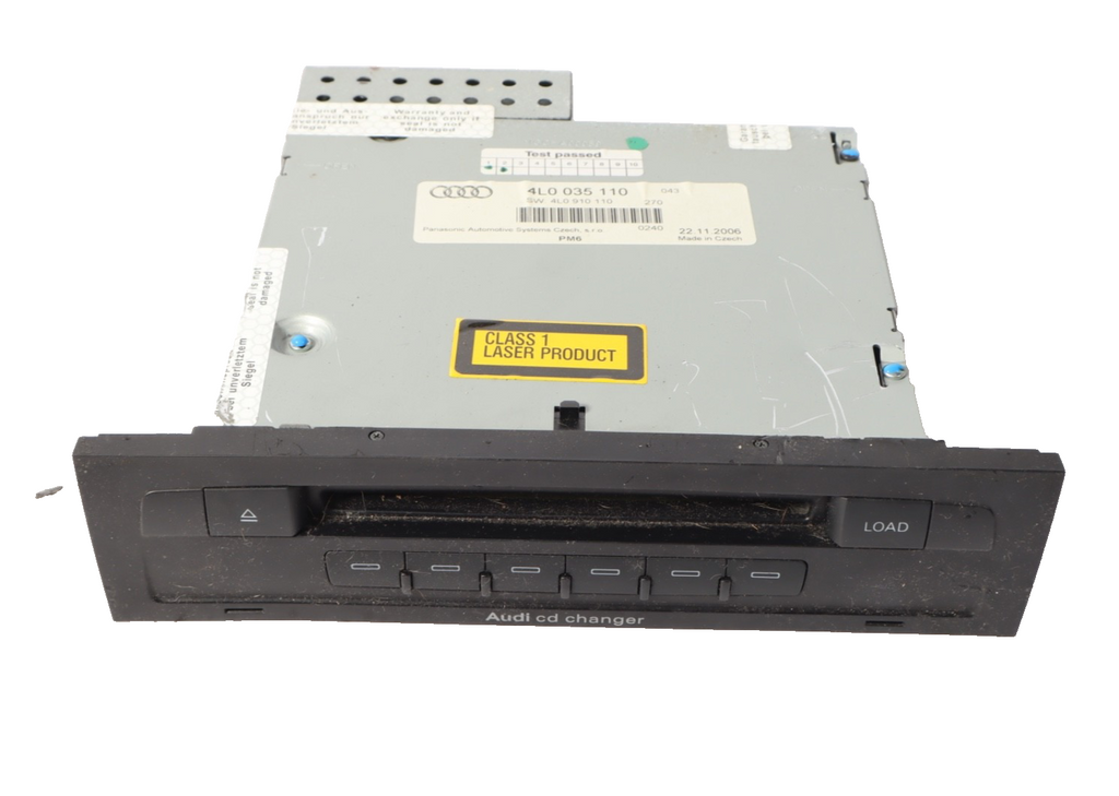 2007-2009 Audi Q7 6 Disc Player Changer Receiver Audio 4L0910110A OEM