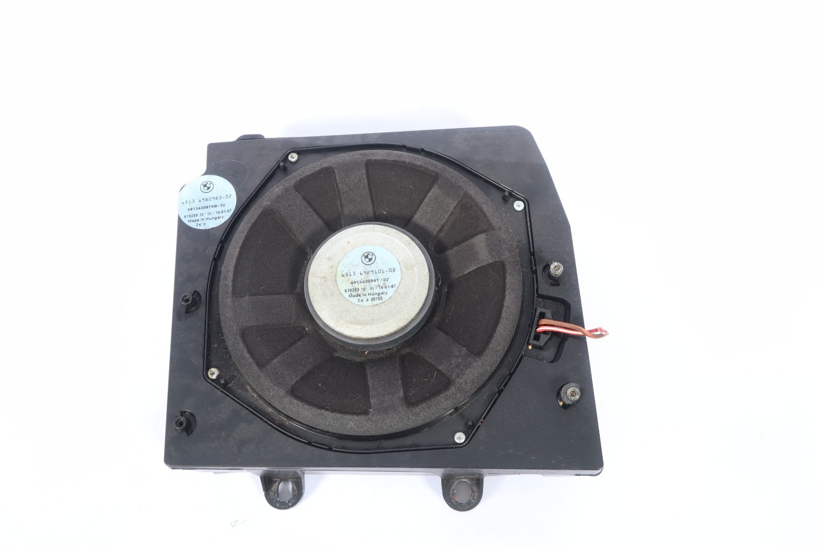 2004-2010  BMW 5X3 LEFT FLOOR SPEAKER SUBWOOFER  6513-6929101-02 OEM