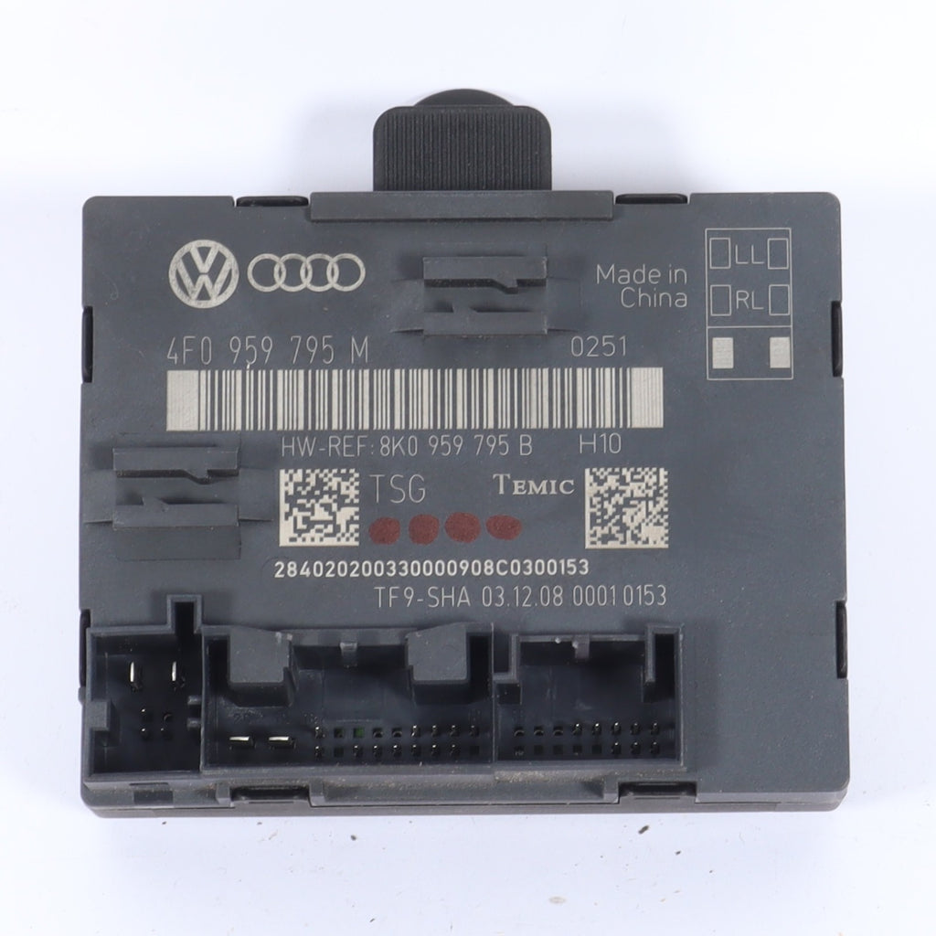 2009 - 2010 AUDI Q5 PASSENGER REAR RIGHT DOOR CONTROL MODULE 8F0 959 795 M OEM