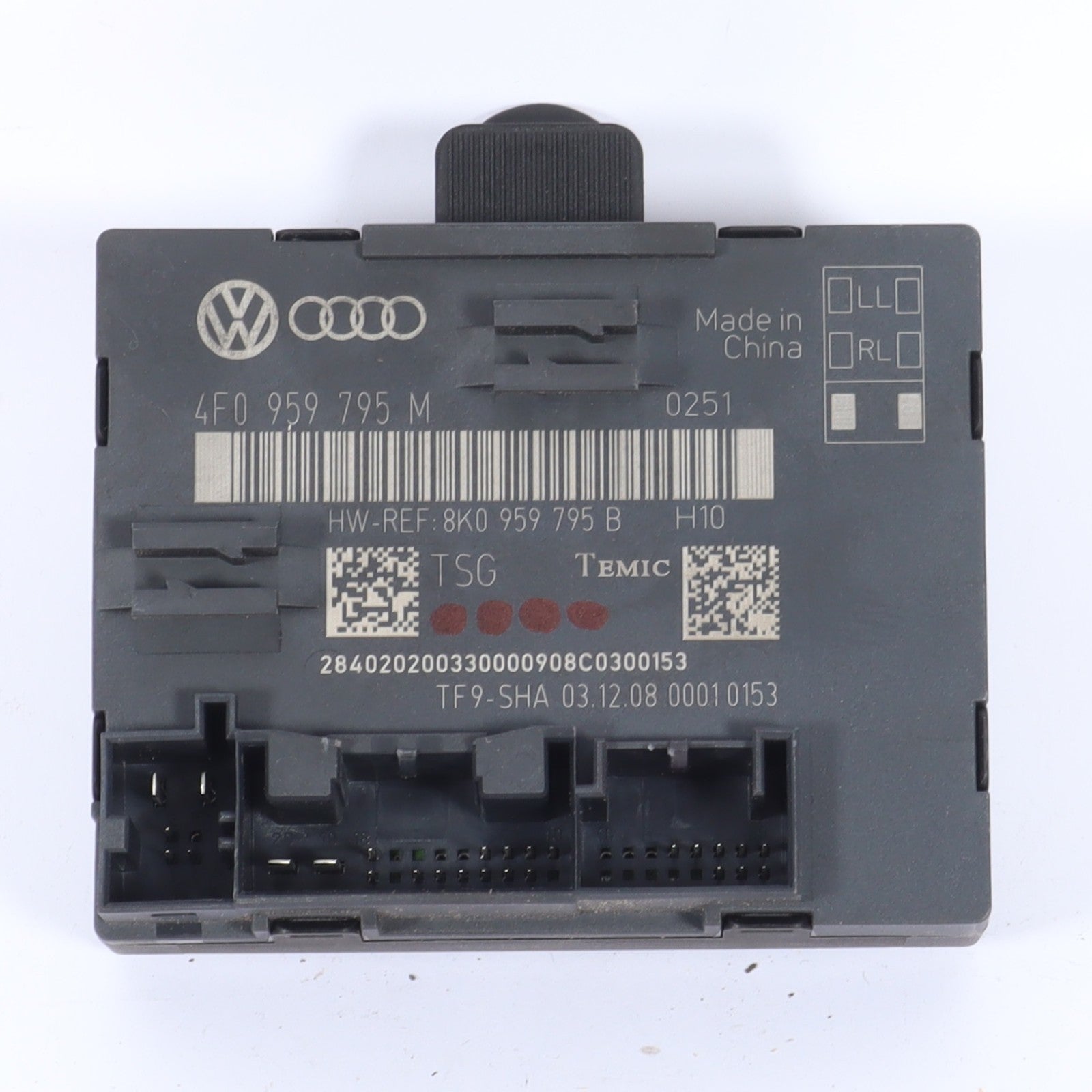 2009 - 2010 AUDI Q5 PASSENGER REAR RIGHT DOOR CONTROL MODULE 8F0 959 795 M OEM