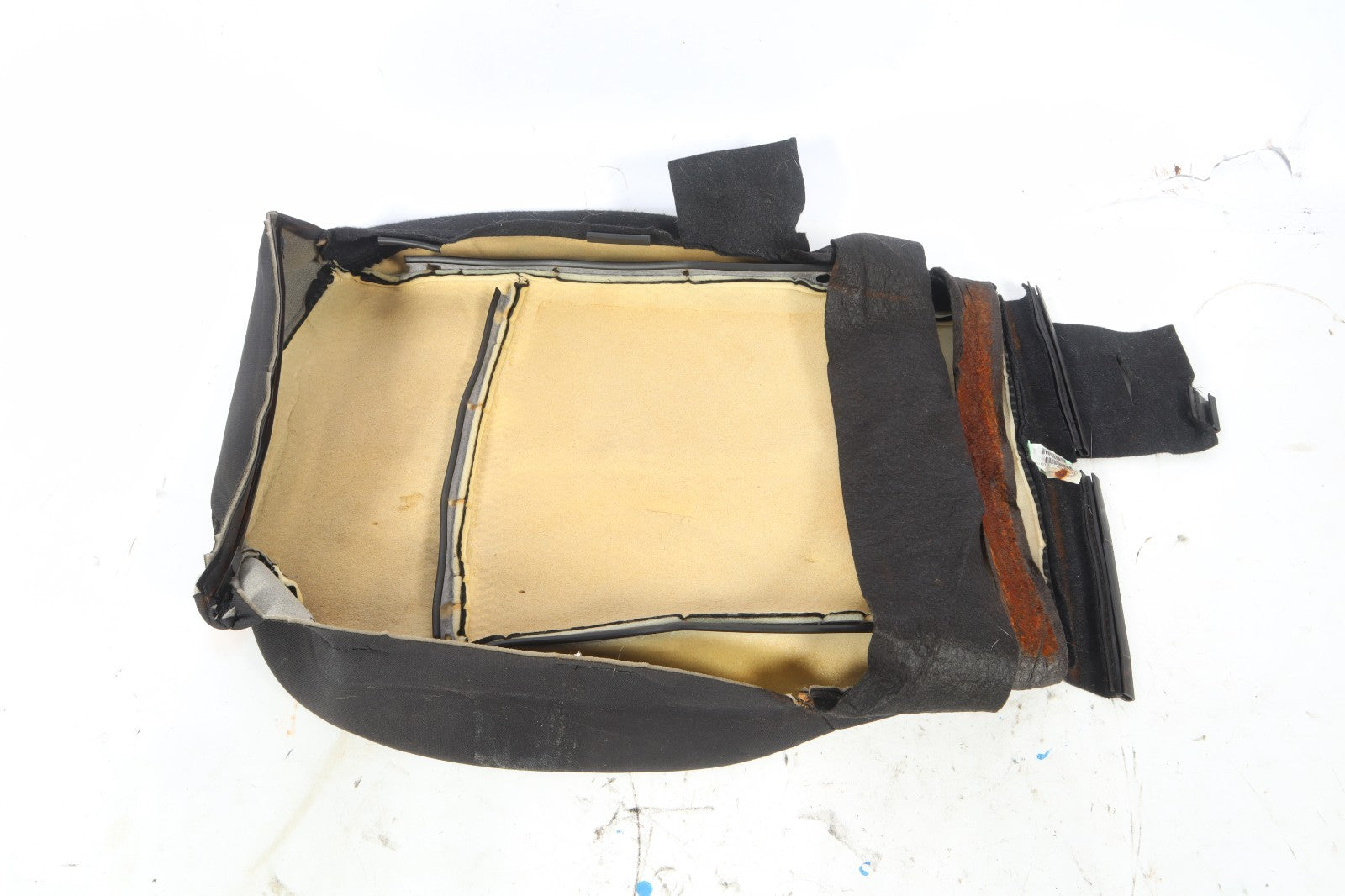 13-17 NISSAN LEAF FRONT RIGHT PASSENGER SIDE UPPER SEAT CUSHION BLACK FABRIC OEM