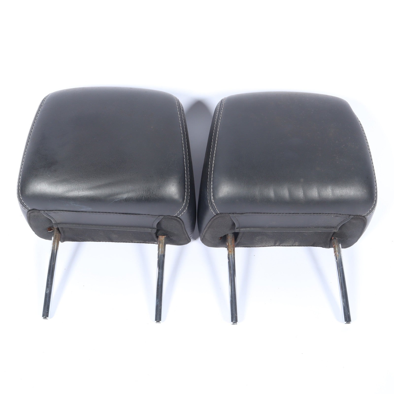 2011 - 2014 Dodge Charger Front Left And Right Leather Headrest Black OEM