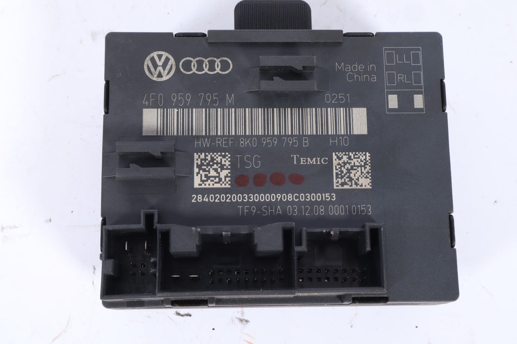 2009 - 2010 AUDI Q5 PASSENGER REAR RIGHT DOOR CONTROL MODULE 8F0 959 795 M OEM